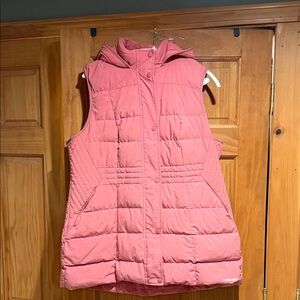 Lands' End Coral Vest with Hood